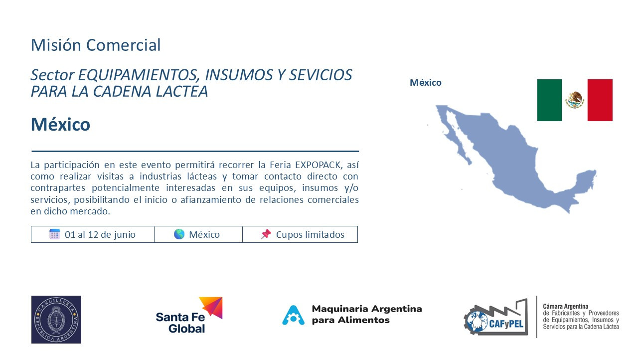 📣 Convocatoria: Misión Comercial a México