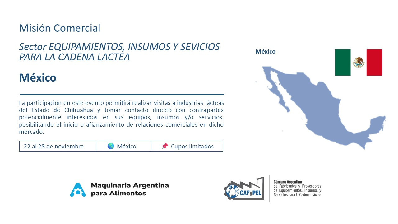 📣 Convocatoria: Misión Comercial a México