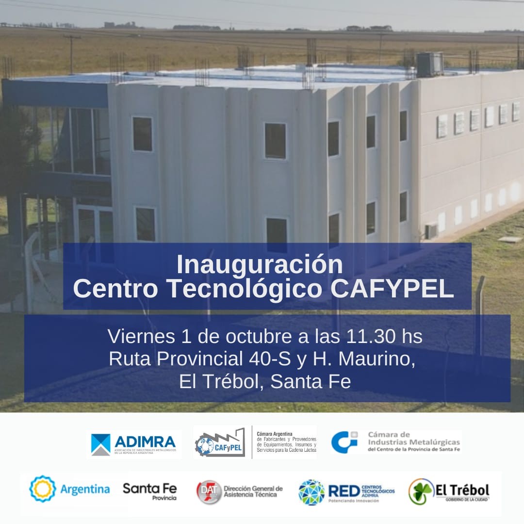 Invitación a la inauguración del Centro Tecnológico de CAFyPEL