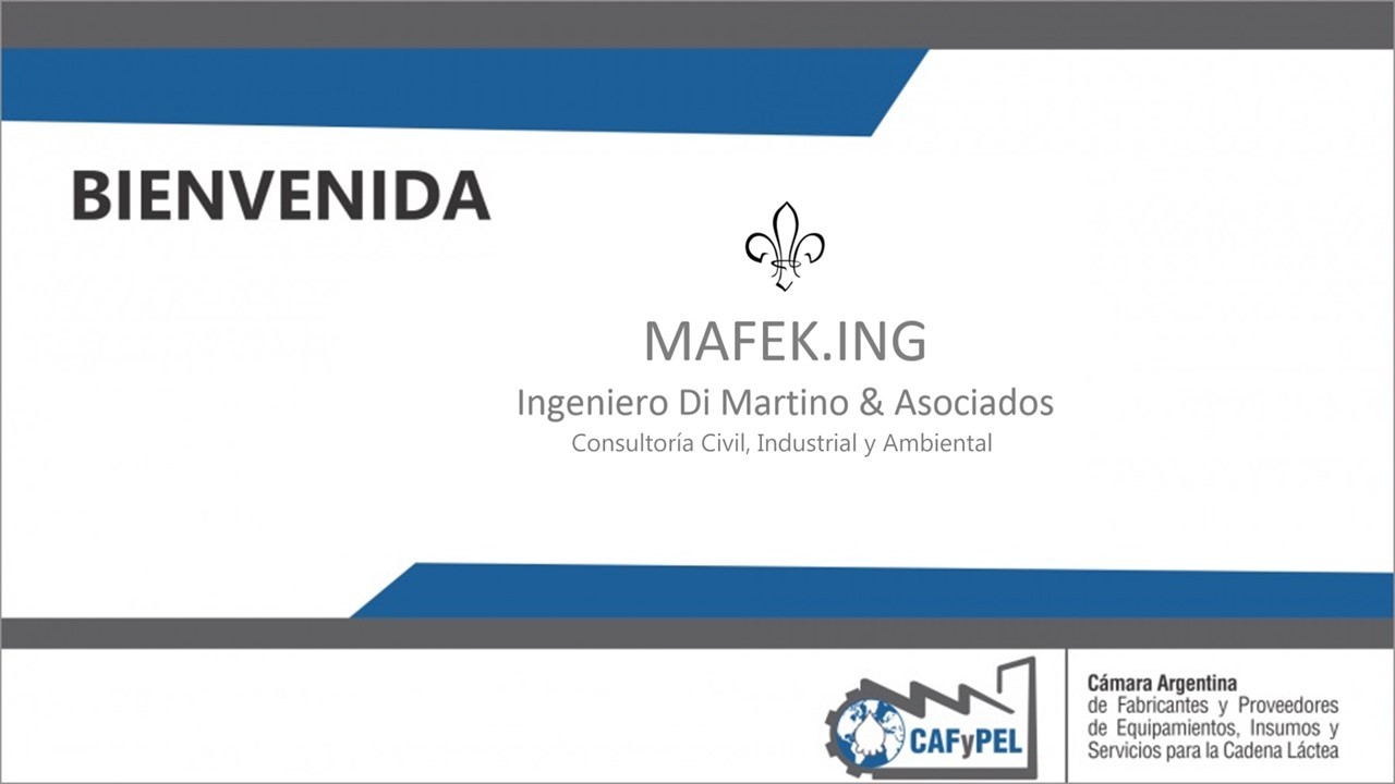 Bienvenida MAFEK.ING - Ing. Di Martino & Asociados