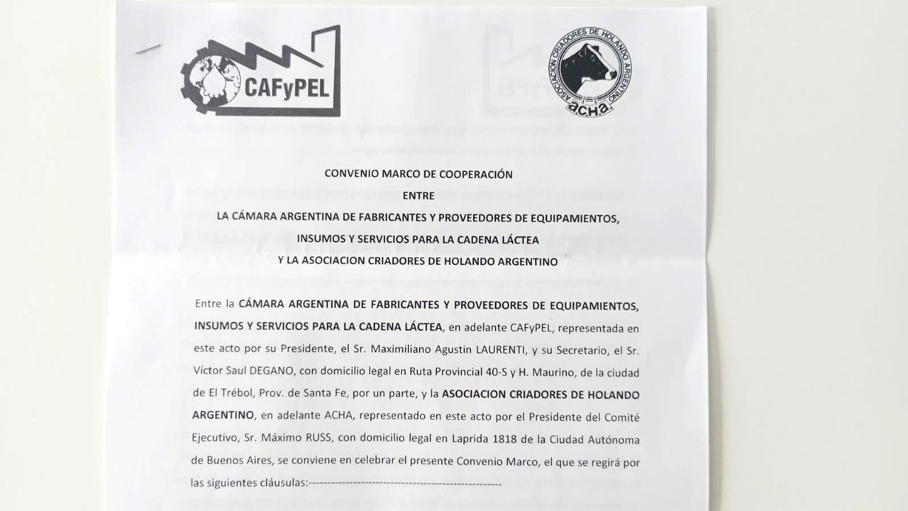 Firma de Convenio Marco de Cooperacion con ACHA