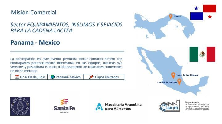 CONVOCATORIA: Mision Comercial a Panama y Mexico.