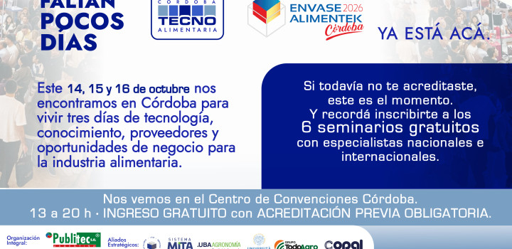 Invitación a la Feria TECNOALIMENTARIA