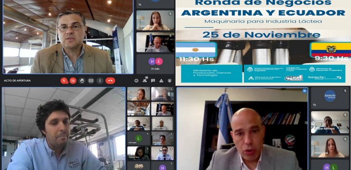 Participamos de la apertura de la Ronda de Negocios de Maq. para la Industria Láctea a desarrollarse con Ecuador